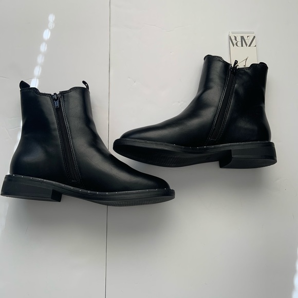 Zara Kids Studded Ankle Boots - Picture 2 of 6